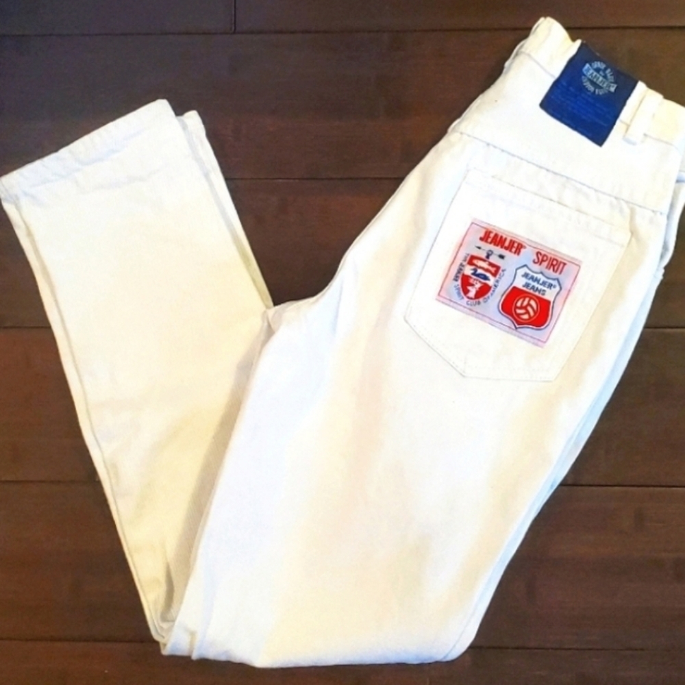 Vintage Jeanjer high waist white mom jeans